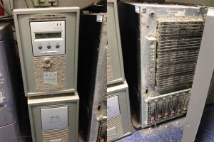 Servers claimed by years of dust