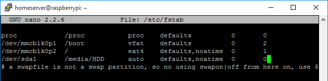 fstab