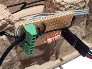 Temperature sensor connection board